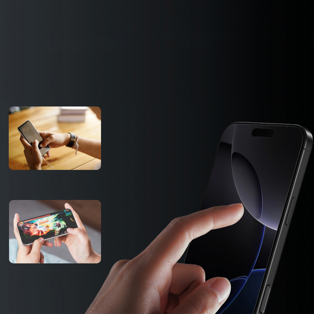 Oryginalne szkło hartowane firmy Belkin z serii ScreenForce InvisiGlass Privacy AntiMicrobial Treated dla iPhone 16 Pro Max